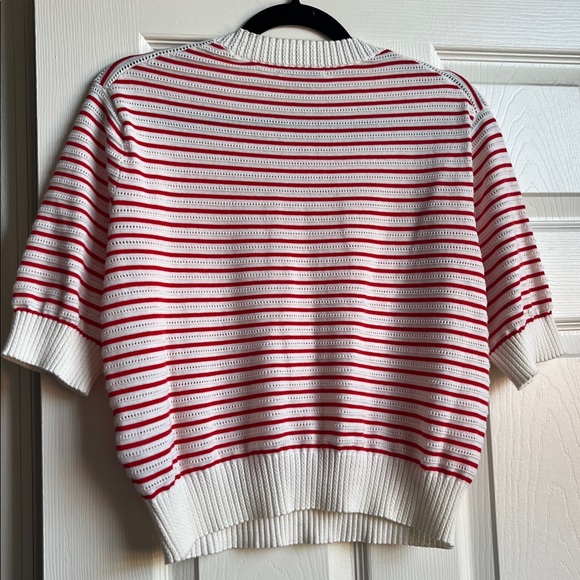 Madewell Textural-Stitch Cotton Sweater - Picture 9 of 15